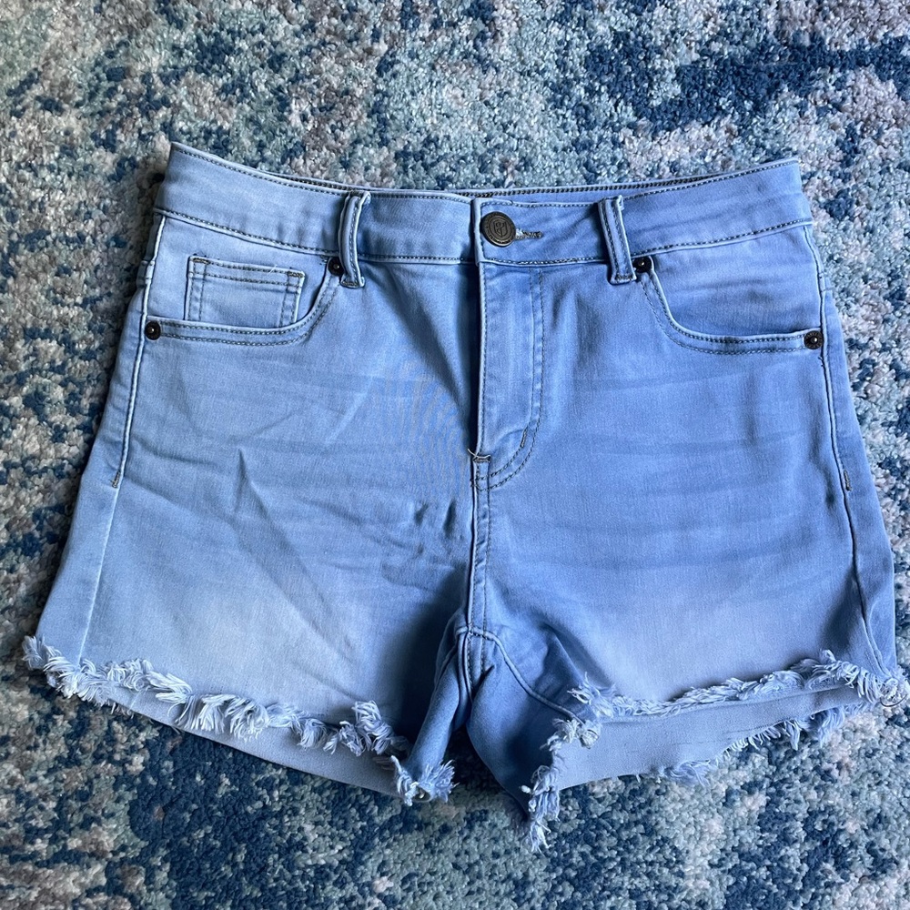 Light Blue Denim Women Shorts